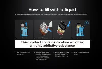 how to fill e-juice